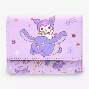 Sanrio Kuromi Lavender Trifold Wallet